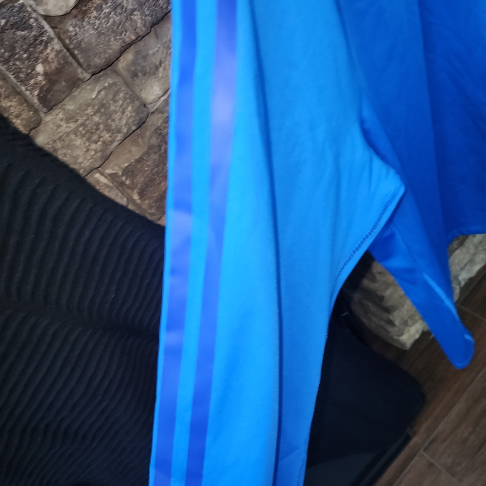 Adidas Blue Tracksuit with Blue Stripes - Picture 3 of 5